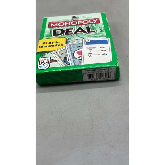 Monopoly Deal Card Game Ages 8+ For 2-5 Players By Hasbro Gaming READ - Picture 2 of 8